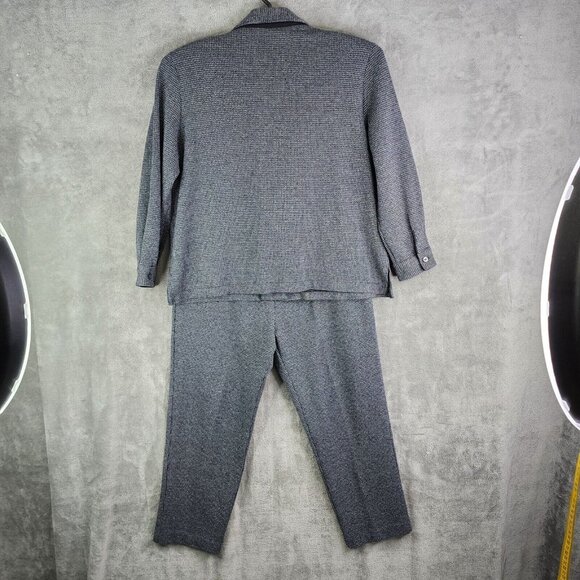 Womens Drapers & Damons Petites Jacket & Pants Set Houndstooth Button Down PXL - Picture 10 of 16